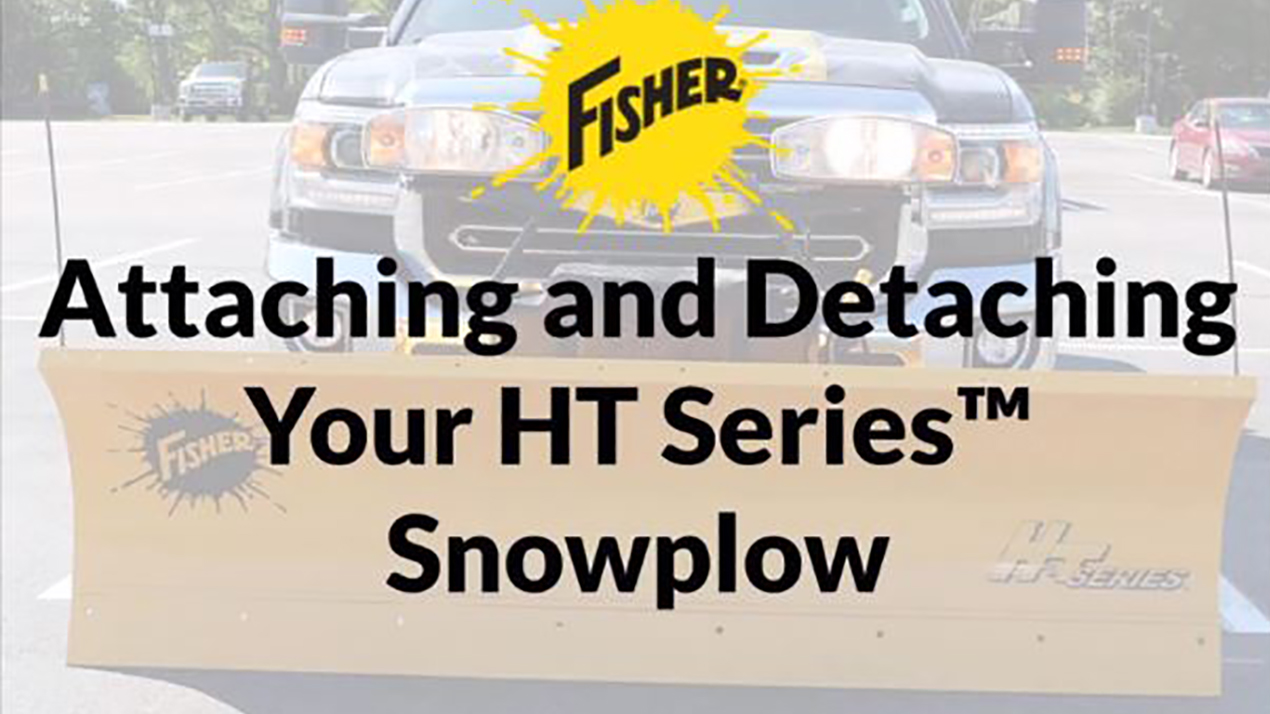 attaching detaching ht series snowplow video