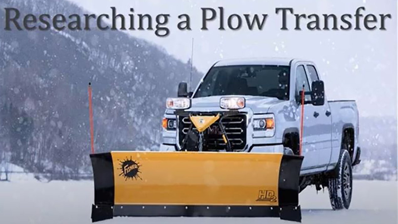 researching a plow transfer