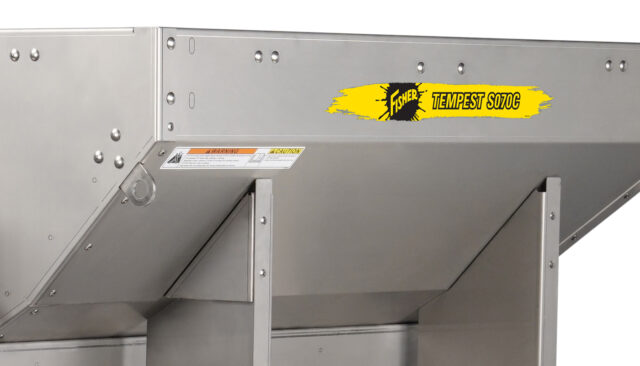 hopper construction - riveted and stainless steel